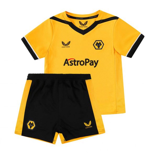 Camiseta Wolves 1ª Niño 2022/23